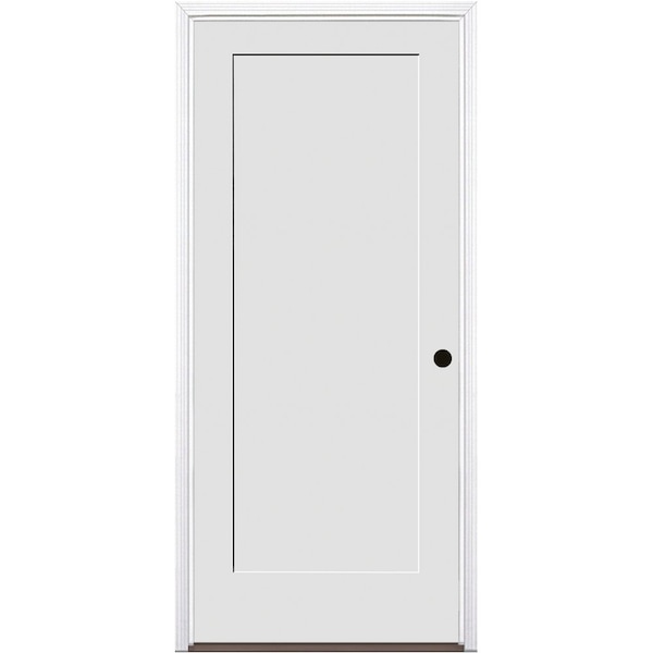Codel Doors 36"x80"x1-3/4" Primed 1-Panel Interior Shaker 20min Fire Rated 7-1/4" LH Prehung Door 3068134PRI840120MLH1DB714 - main